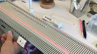 LK150 VIDEO SERIES TWO - VIDEO THREE - RIBS PART A - reforming latch tool rib and hand knitting ribs