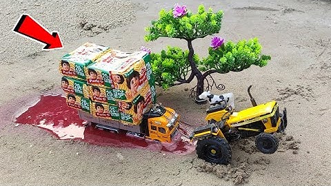 Diy Tractor Stuck In Mud With Maggi Mini Science project Il @Mini Creator ll@Keepvilla Il @CS TOY