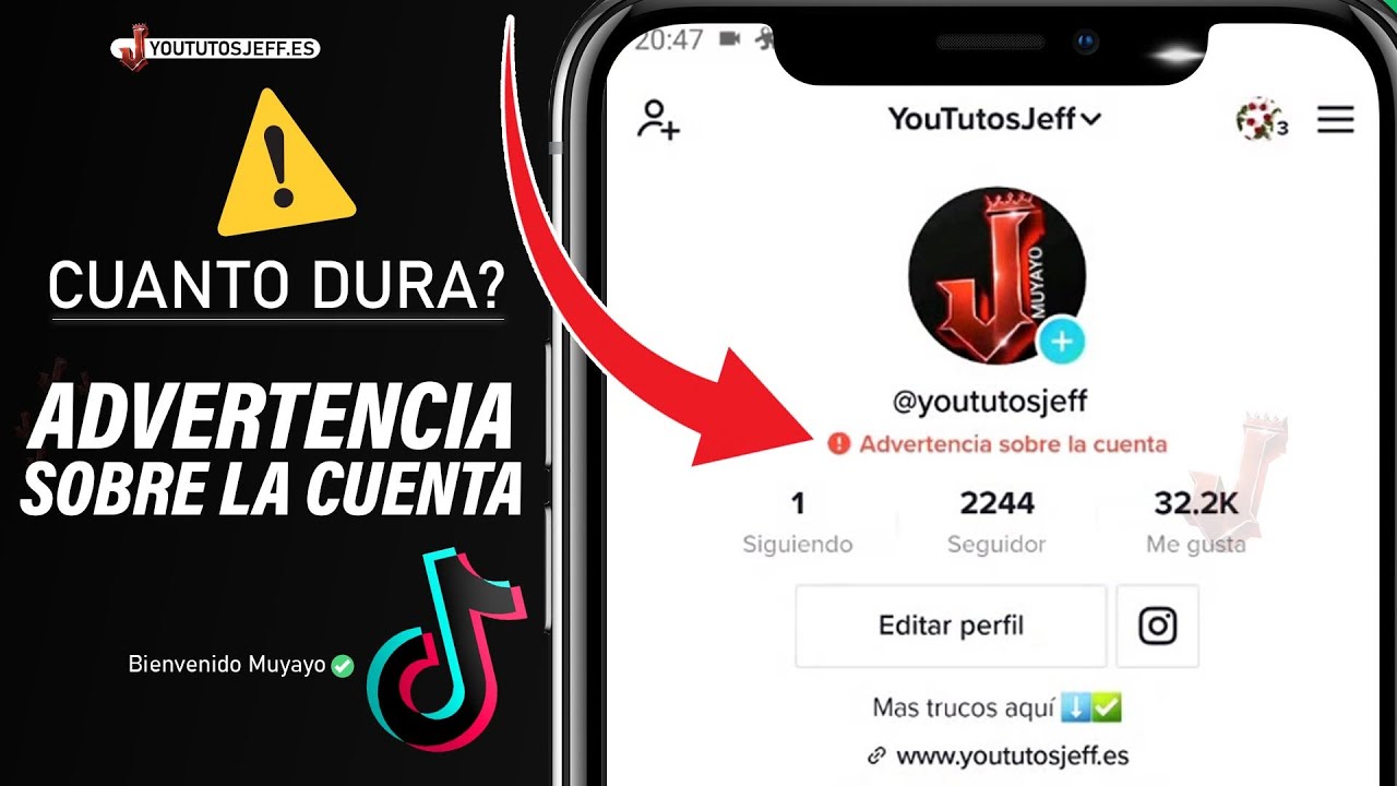 Cuanto Duran las INFRACCIONES en TikTok ⚠️ Advertencia sobre la cuenta