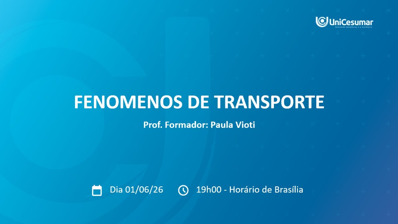 FENOMENOS DE TRANSPORTES - AULA 5