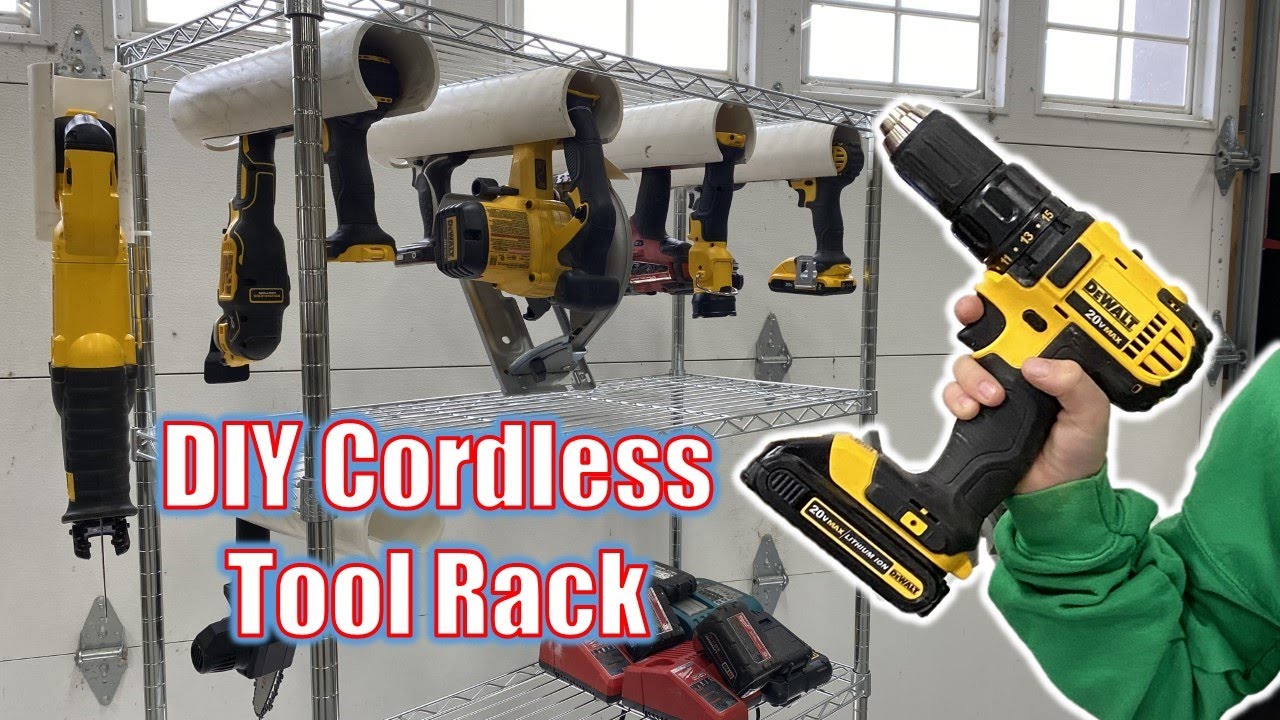 Perfect DIY Cordless Tool Storage - YouTube