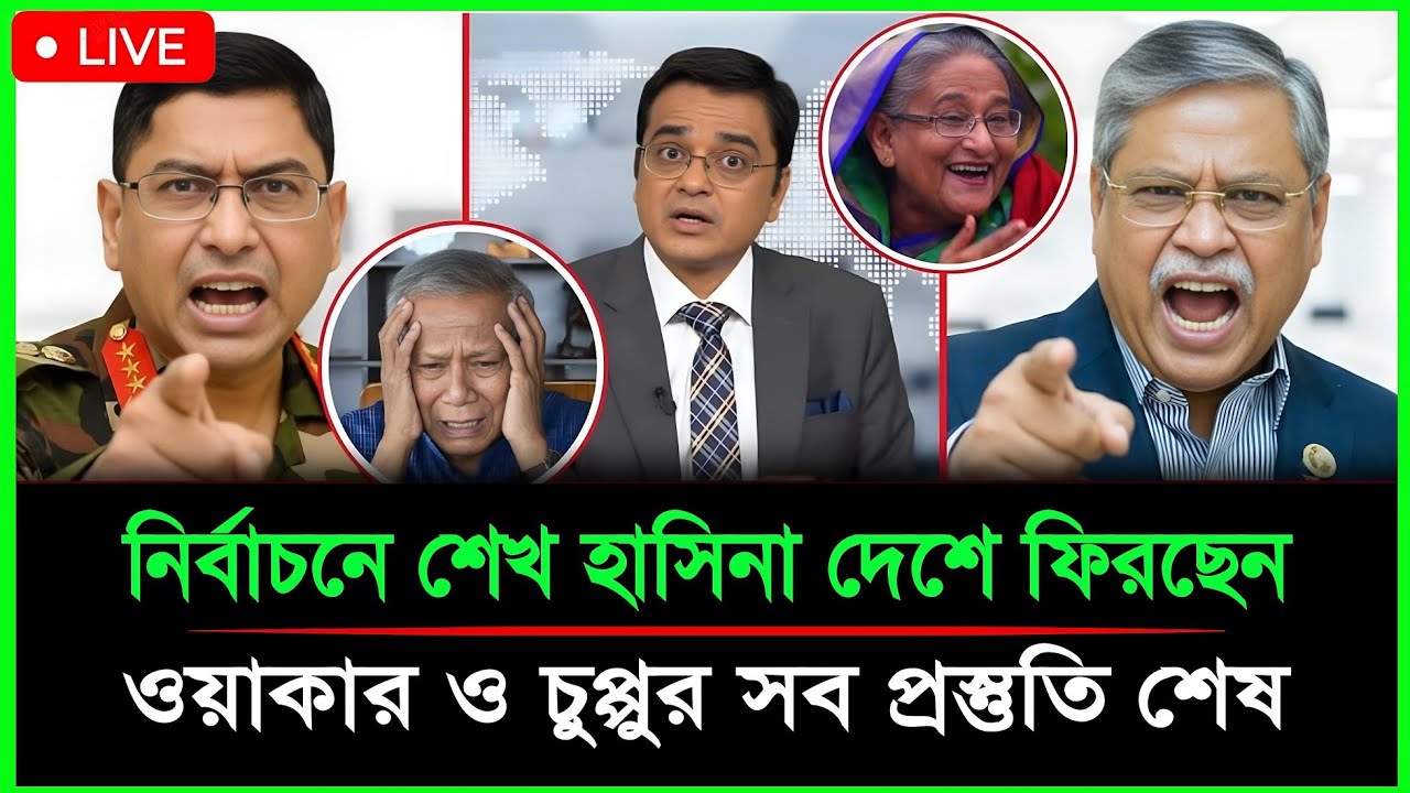 ওয়াকার ও চুপ্পুর সব প্রস্তুতি শেষ | নির্বাচনে শেখ হাসিনা দেশে ফিরছেন | Sheikh Hasina breaking news |