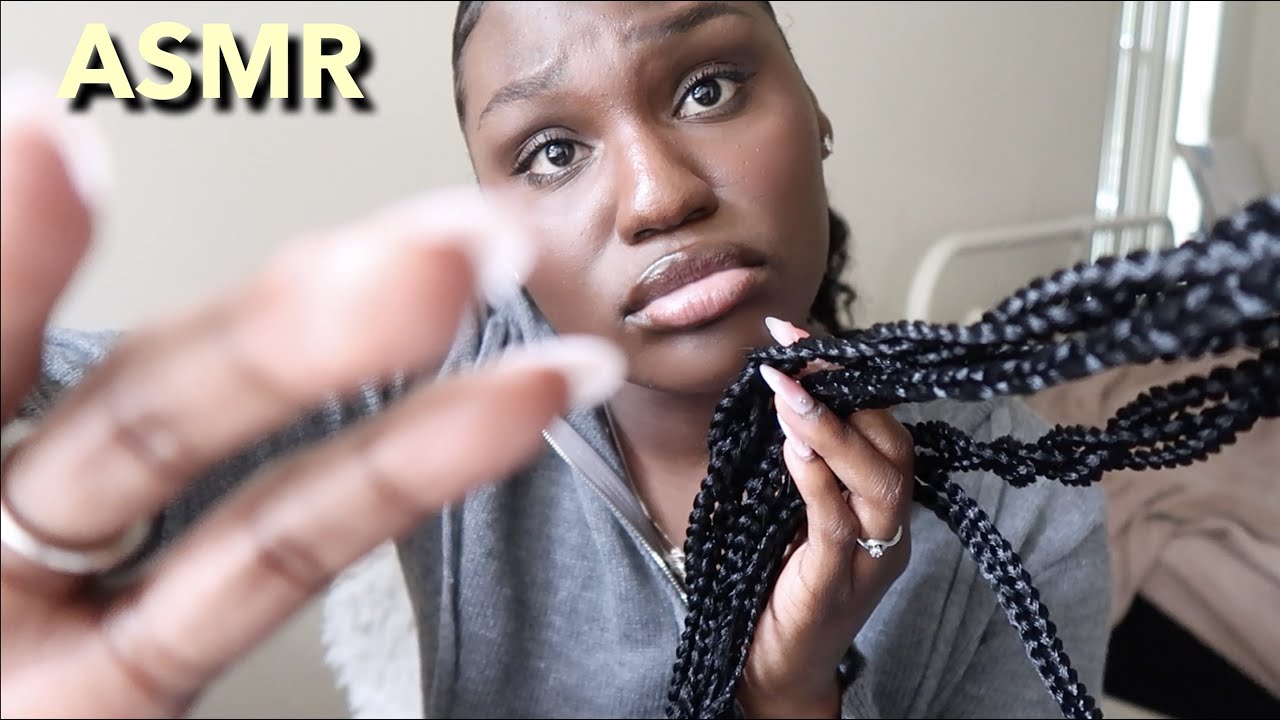 ASMR | Friend Who's LOW-KEY OBSESSED With You Plays With Your Braids In Class!!!