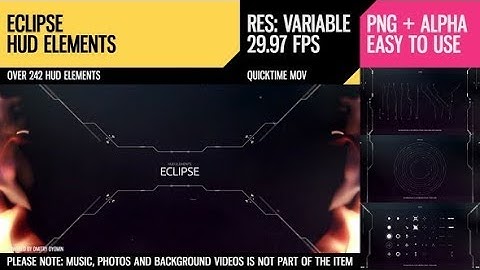 Eclipse HUD Elements | Motion Graphics - Videohive template