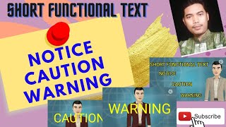 Pelajaran Bahasa Inggris: Short Functional Text (Notice, Caution, & Warning)
