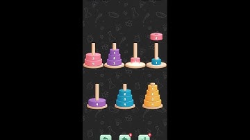 tower of Hanoi sort level 58 || games solution || popular games || puzzle games