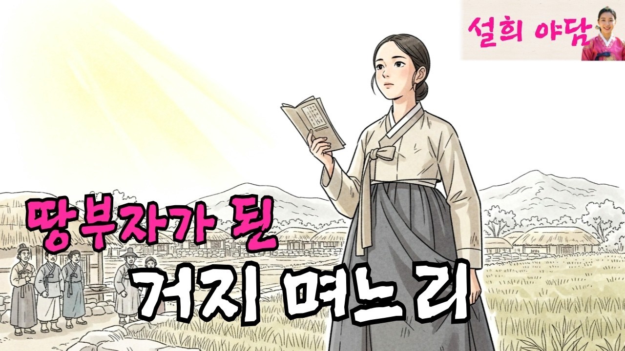 땅부자가 되어 가난한 시댁을 부자로 만든 며느리   야담   설화   옛날이야기