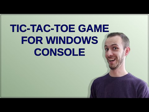 Codereview: Tic-tac-toe game for Windows console
