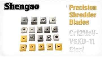 Precision Engineered Single Shaft Shredder Blades: Cr12MoV/SKD-11 Steel | HRC60-62 Hardness