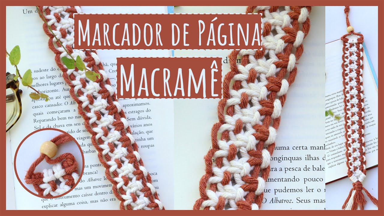 📚 Marcador de Página em Macramê com Nós Básicos!