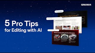 5 Pro Tips to Edit Presentations with AI