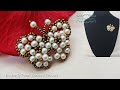 How to make a Butterfly Pearl Beaded Brooch. Beading tutorial. Beads Jewelry Making.