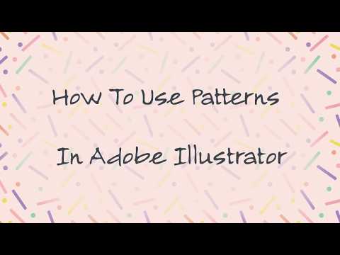 How to use a seamless pattern in Adobe Illustrator