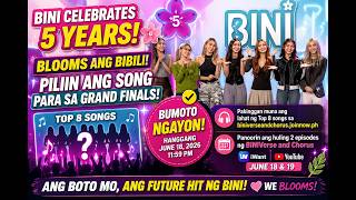 BINI IPINASA ANG DESISYON SA BLOOMS! Top 8 Songs ng BINIVerse and Chorus, Bumoto na para sa Grand