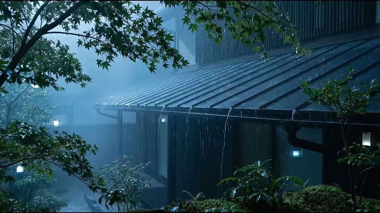 Night Rainstorm on Tin Roof 🌧️ | Sleep in 2 Minutes to Deep Relaxing Rain Ambience (NO ADS)