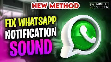 How to fix whatsapp notification sound 2024 | whatsapp notification android