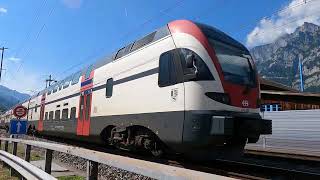 SBB IC und RABe 511 in Unterterzen