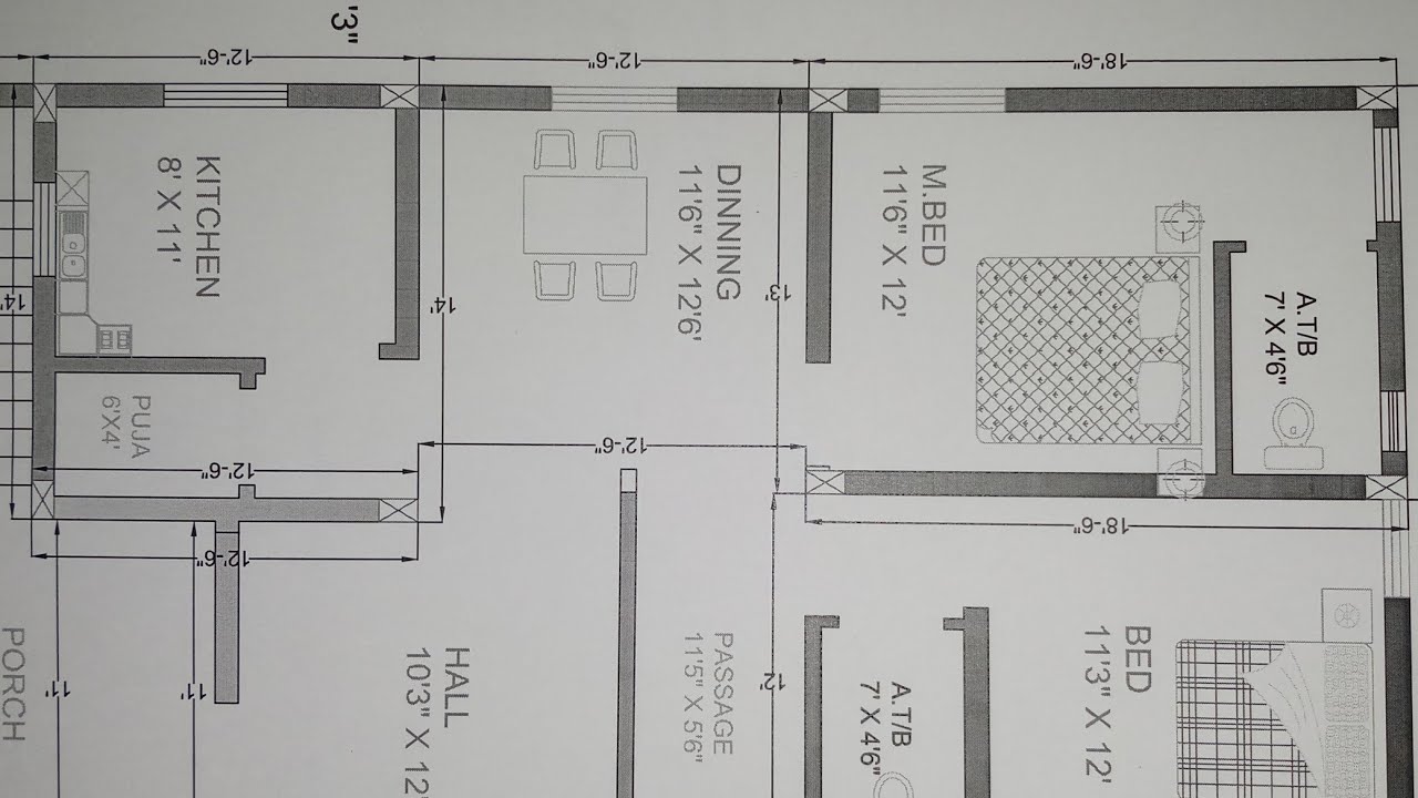25 × 51 east face house plan map naksha design - YouTube
