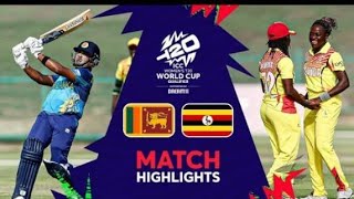 Sri Lanka Women,S V Uganda Women,S Match Highlights T 20Wc Qualifier 2024