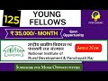 125 young fellows  national institute of rural development  panchayati raj nirdpr  pmu