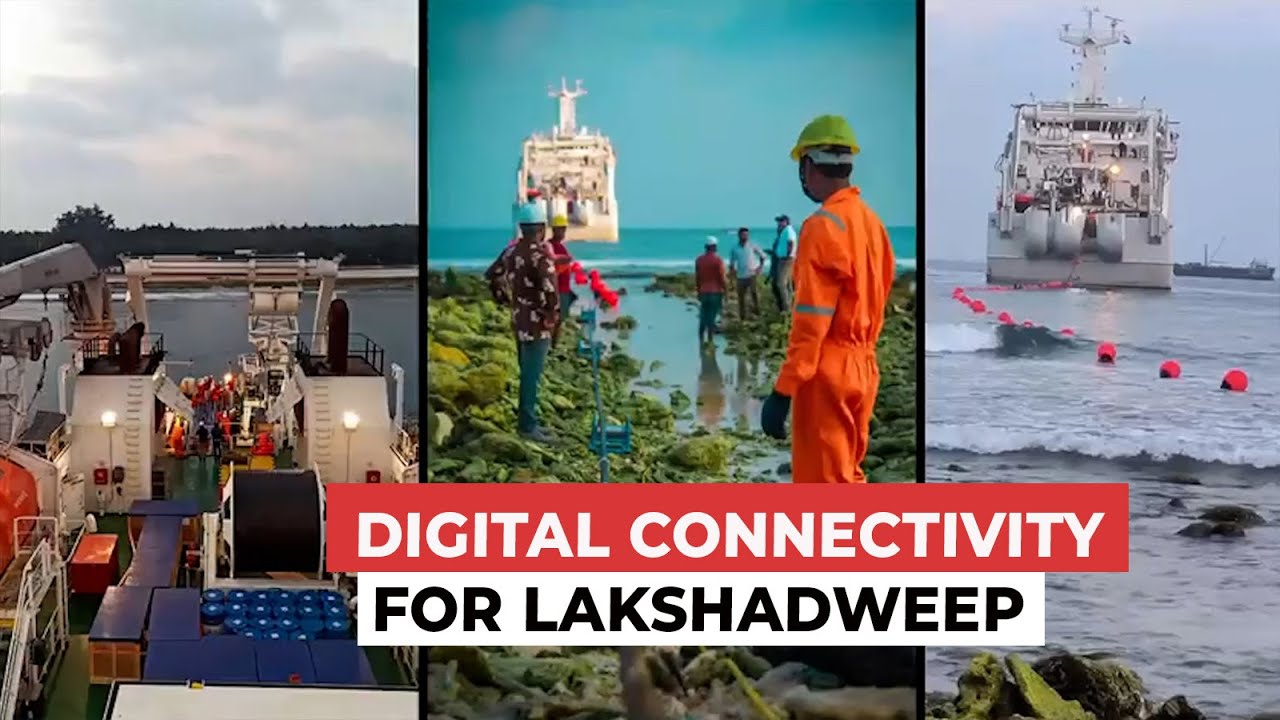 Watch Submarine optical fiber cable laid between Kochi and 11 islands