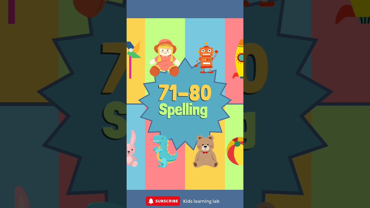 Number spelling 71-80 |  70-80 number spelling in English|70-80 number name 
