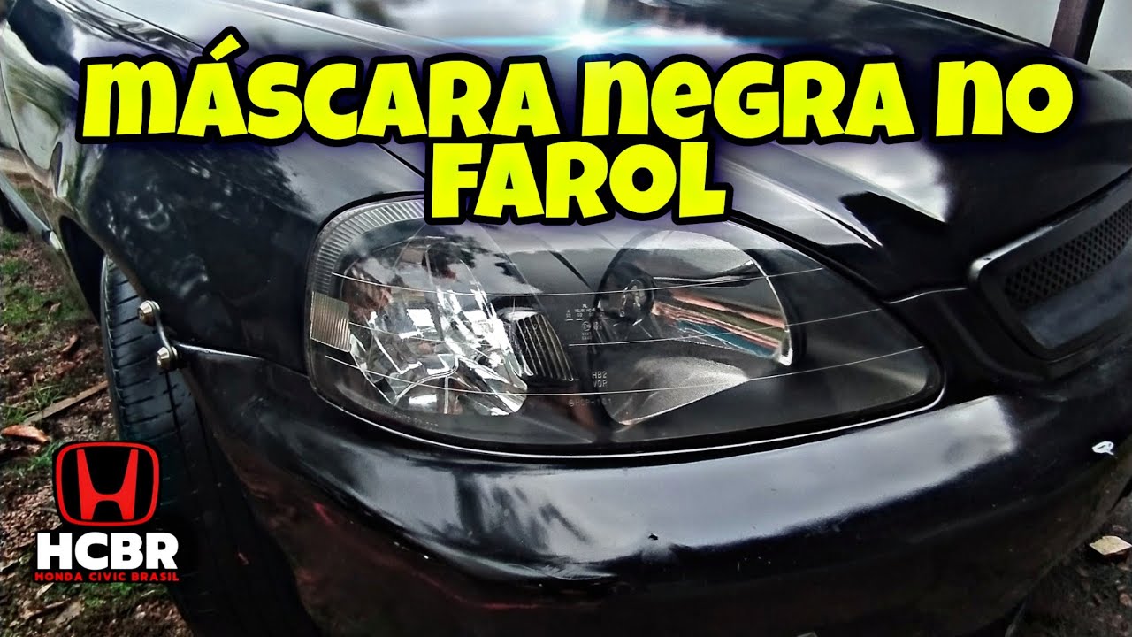 Como fazer máscara negra no farol??