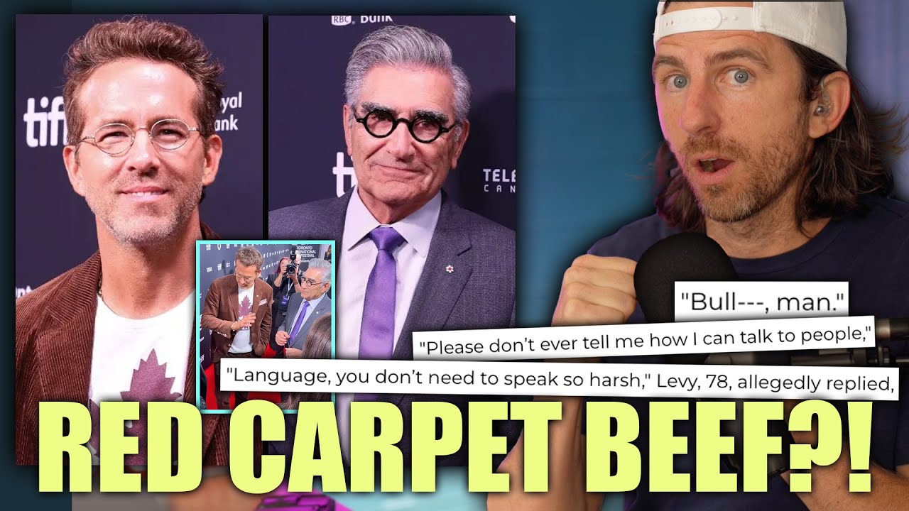 Ryan Reynolds v Eugene Levy? Canadian Actors BEEF On Red Carpet Says Lip Reader
