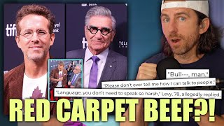 Ryan Reynolds v Eugene Levy? Canadian Actors BEEF On Red Carpet Says Lip Reader