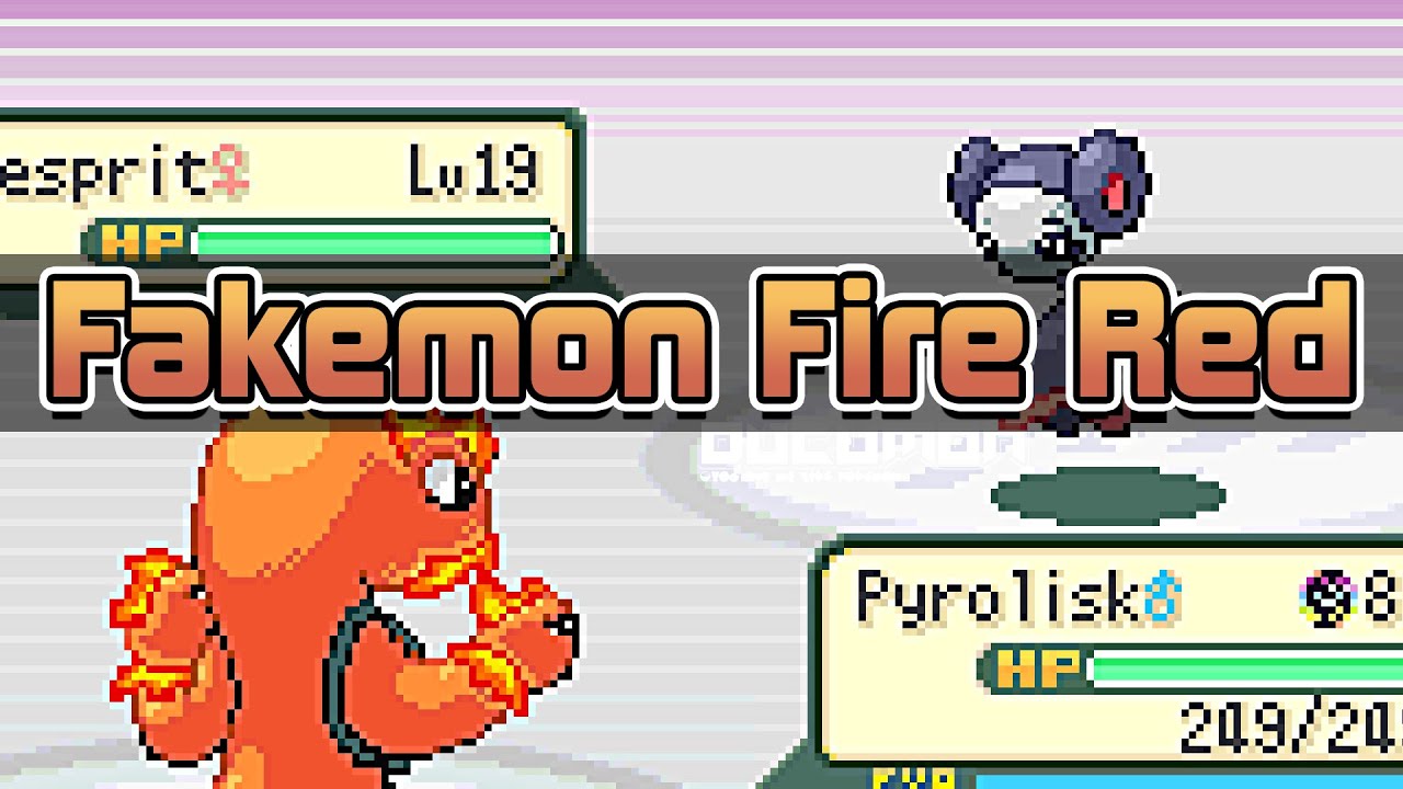 Fakemon Fire Red v2 - GBA ROM hack, 386 Fakemon, 25 Mega Fakemon, Cosmic and Digital type and more