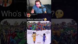 MCU vs Dragon Ball Z who actually wins #marvel #dragonball #debate