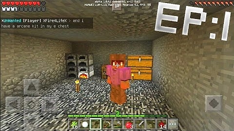 (Mcpe) Minecraft factions episodes #1 Building a base (mcpe 1.0.4.1)