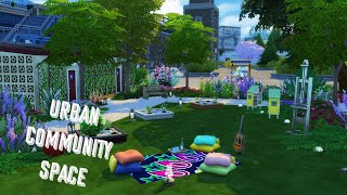 URBAN COMMUNITY SPACE | The Sims 4 | Speed Build