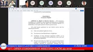 OPEN COMMISSION MEETING (OCM 33-2026)
