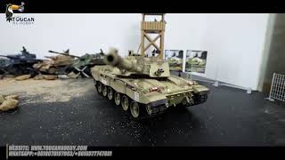 Henglong 1/16 Dark Green 7.0 Plastic Ver Challenger II RTR RC Tank Model 3908TH17744