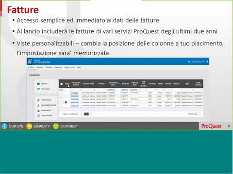 ProQuest Invoice Portal: The Basics – Italian