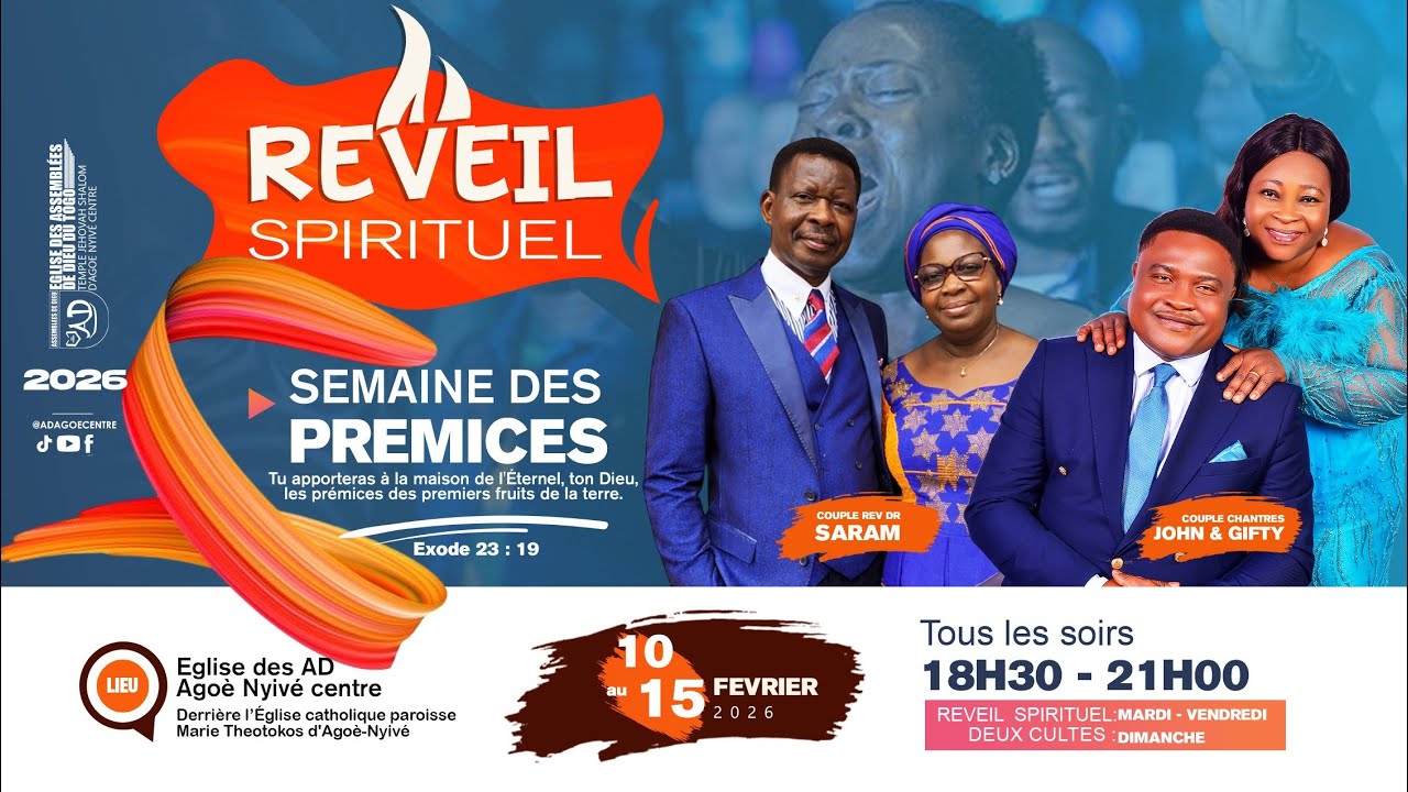 REVEIL SPIRITUEL AVEC LE COUPLE JOHN AND GIFTY - JOUR 3