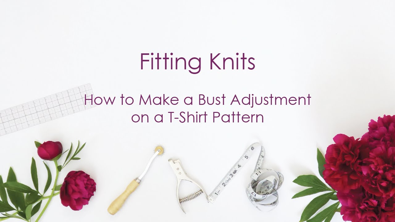 How to Make a Bust Adjustment on a T-Shirt Pattern 