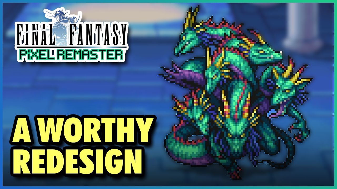 Tiamat Boss Fight 「FINAL FANTASY Pixel Remaster」 Gameplay