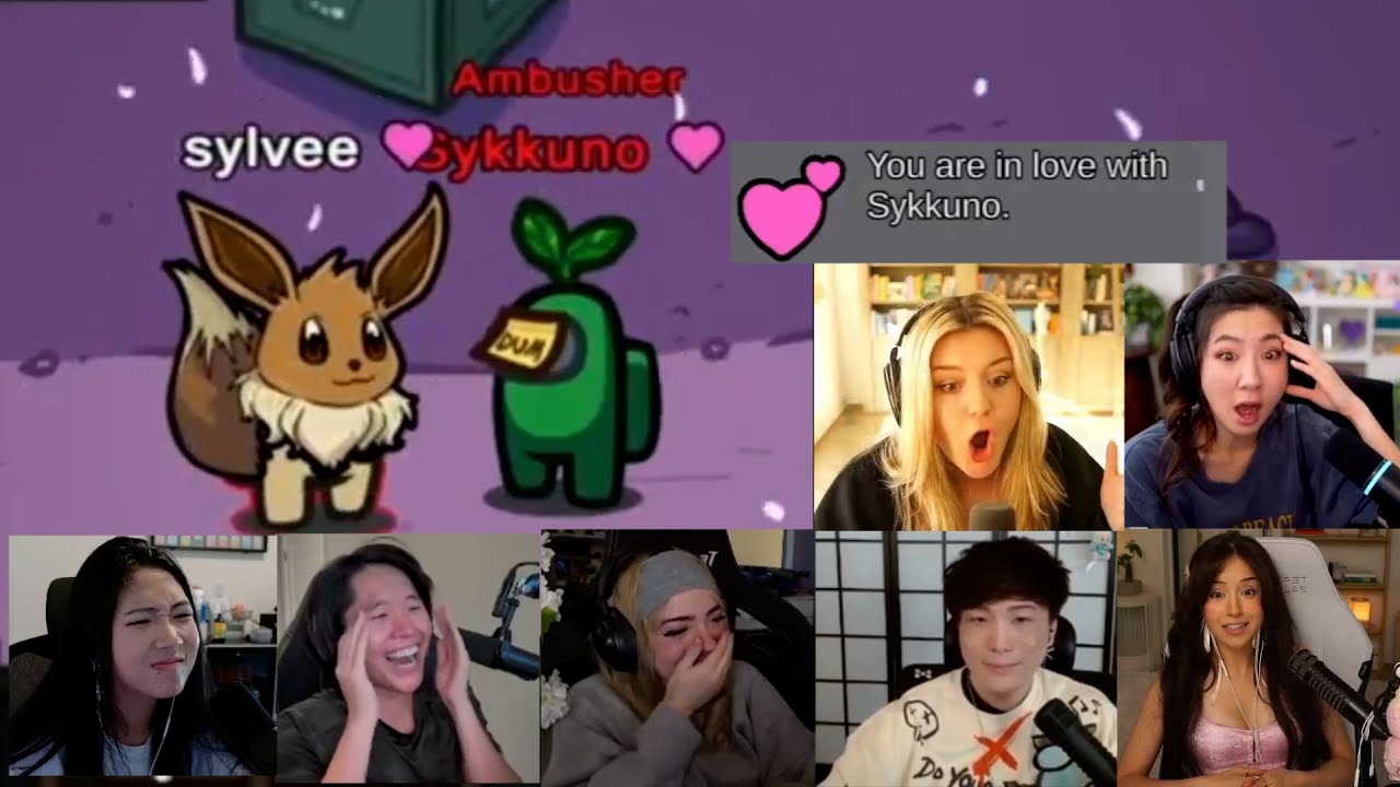 Сильви влюблена в Сиккуно, но Тост... (?) в AMONG US