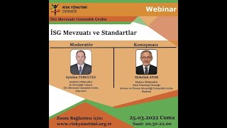 Ri̇skyön Webinar İsg Mevzuatı Ve Standartlar