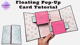 Floating Popup Card Tutorial | Love Slider Greeting Card | how to make slider card at home #cards