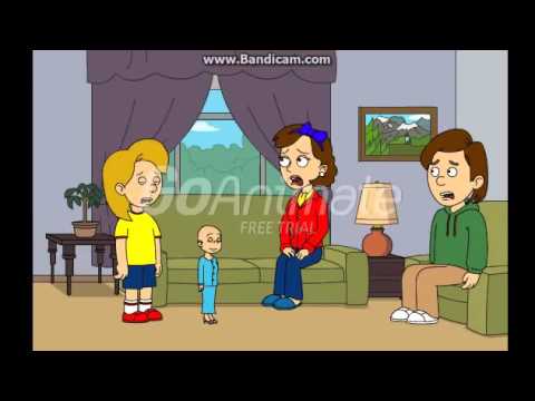 Caillou Grows Hair and Gets Grounded - YouTube