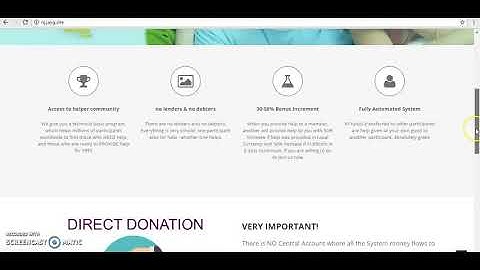 Create a peer to peer donation/investment site with this script