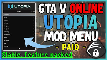Utopia Mod Menu | PAID GTA V Mod Menu | Stable Menu | Many options + Recovery! | Tutorial