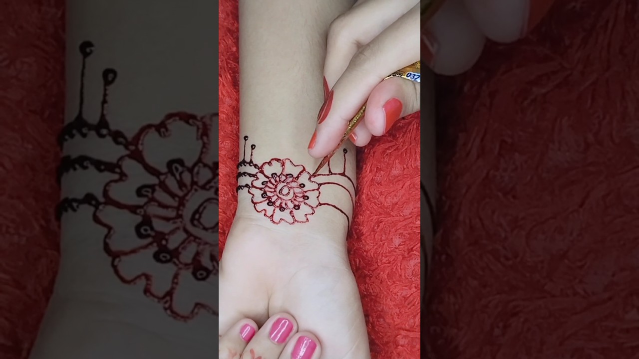 beautiful simple mehndi design #shorts