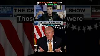 Charlie Kirk was right about on Iran War ☠️ |Donald Trump #donaldtrump #charliekirk #iran #military