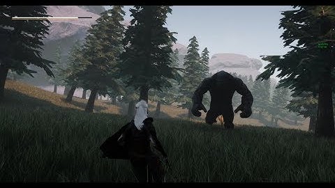 Unreal Engine 4 - Giant Brute enemy AI test (open world RPG)