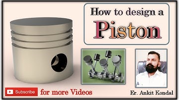 Piston Design in CATIA V5 | Catia Practice Drawings for beginners | CAD