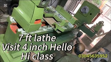 Visit 7ft lathe machine 4 inch Hello hi class brand hi class lathe machine #technology #machine 